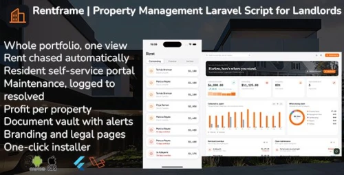 Rentframe | Property Management Flutter App With Laravel Backend