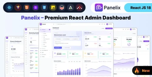 Panelix - Premium React Admin Dashboard Template