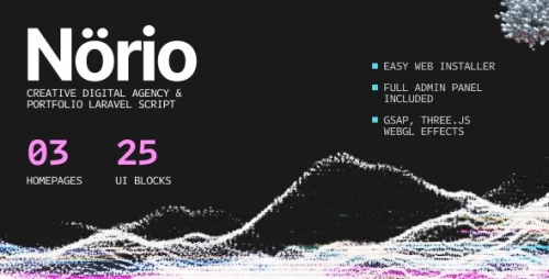 Norio | Creative Digital Agency & Portfolio Laravel Script