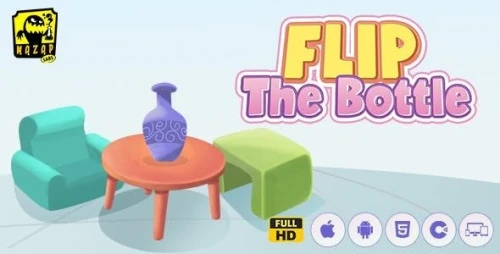Flip The Bottle | Balancing Arcade Game (Construct)