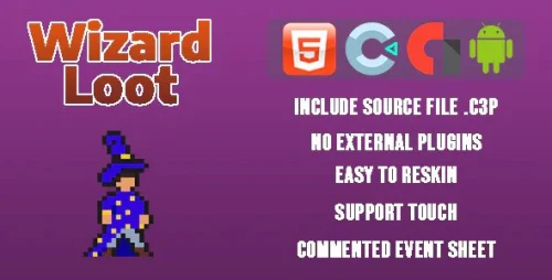Wizard Loot - Template for Construct 3