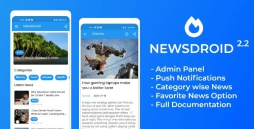 News app with Admin Panel , Admob and Facebook Ads
