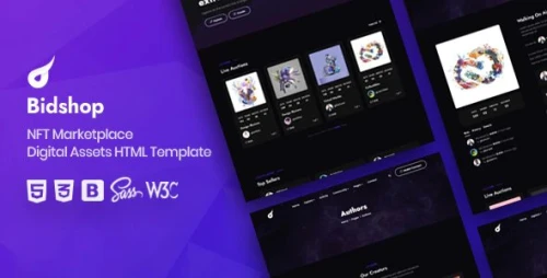 Bidshop - NFT Marketplace HTML Template