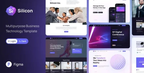 Silicon - Multipurpose Business / Technology Figma Template