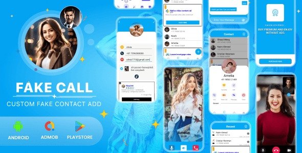 Fake Call | Fake Video Call | Dialogflow Message | Auto Message Bot System | Android App | Admob