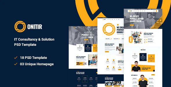 Onitir - IT Solutions WordPress theme