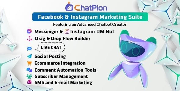ChatPion - Facebook &amp; Instagram Chatbot,eCommerce,SMS/Email &amp; Social Media Marketing
