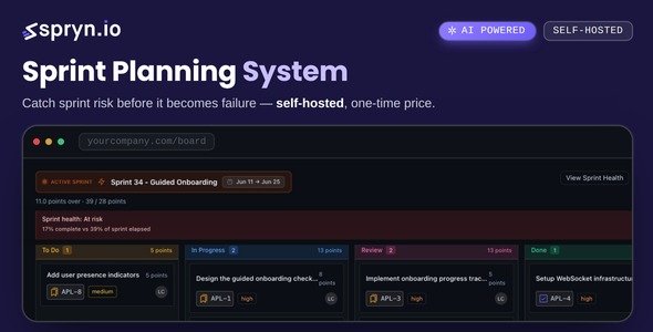 Spryn - Self-Hosted Sprint Planning Software