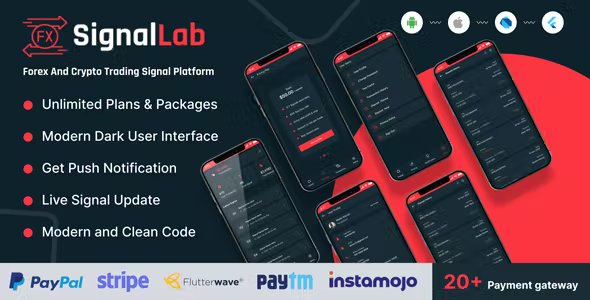 SignalLab - Forex And Crypto Trading Signal Flutter App