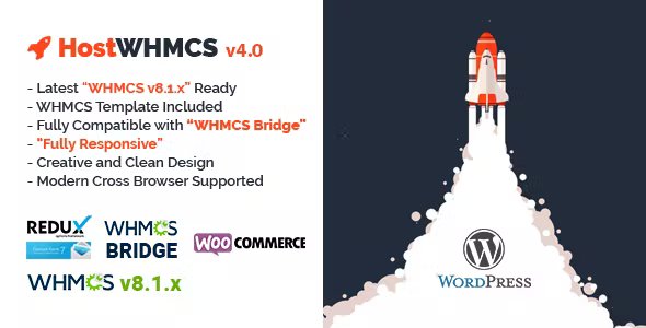 HostWHMCS - Responsive Hosting and WHMCS WordPress Theme