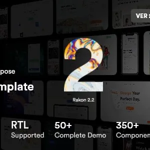 Rakon – Creative Multipurpose Landing Page HTML5 Template
