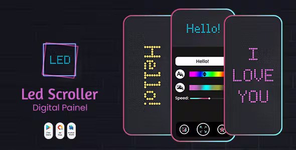 LED Scroller - Digital Painel - LED Banner - LED Text Banner - Banner Marquee - LED Sign Board