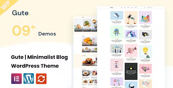 Gute - Minimalist Blog WordPress Theme