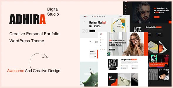 Adhira - Creative Portfolio WordPress Theme