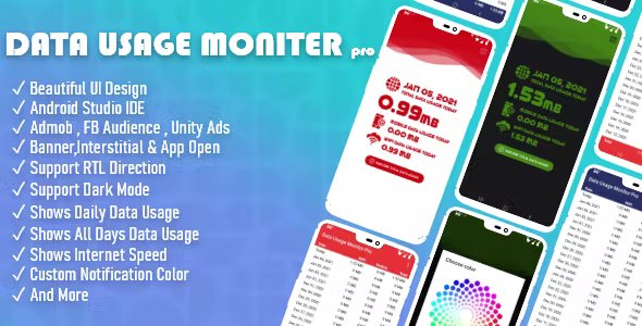 Data Usage Monitor Pro - with amazing UI