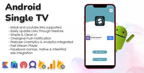 Single TV with m3u8 & Youtube Player