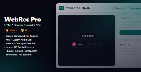 WebRec | Html5 Screen Recording Utility For PC