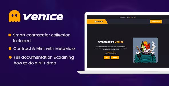 Venice - NFT Drop / Collection Template