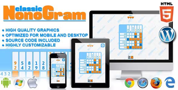 Classic Nonogram - HTML5 Logic Game