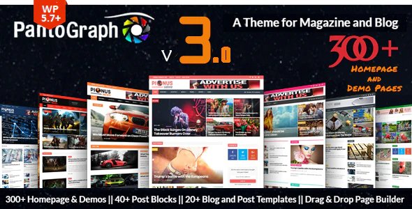 PantoGraph - Newspaper Magazine Theme