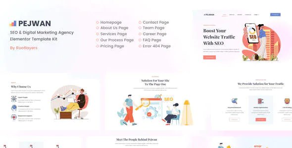 Pejwan - SEO & Digital Marketing Agency Template Kit