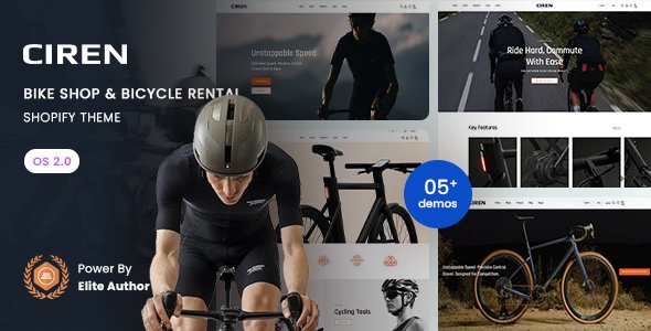 Ciren - Bike Shop & Bicycle Rental Shopify 2.0 Theme
