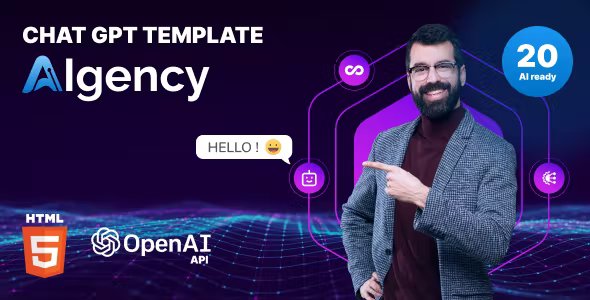 AI Chat GPT OpenAI - AIgency - SAAS and HTML 5 version