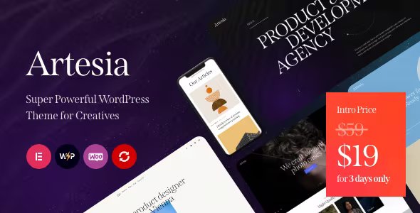 Artesia - WordPress Theme for Creatives