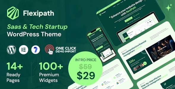 Flexipath - Saas and Tech Startup WordPress Theme