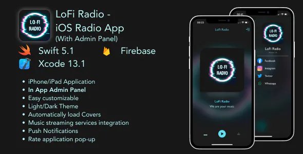 LoFi Radio - iOS Radio Application with Admin Panel