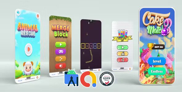 Bundle 6 game (Admob + Android Studio)