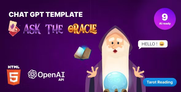 Chat GPT-3 OpenAI - Ask The Oracle - HTML 5