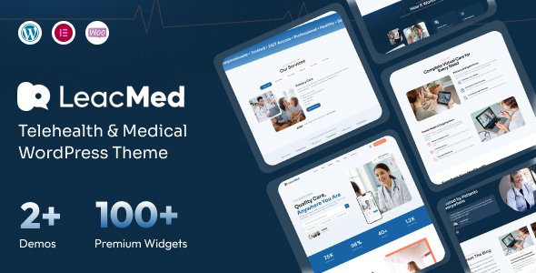 Leacmed – Telehealth & Medical WordPress Theme
