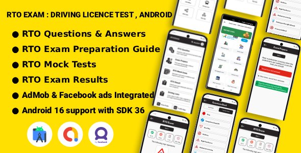 RTO Exam : Driving Licence Test, Android