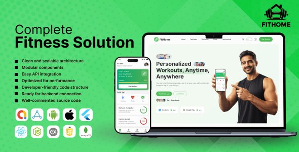 FitHome | Workout Platform With Flutter App