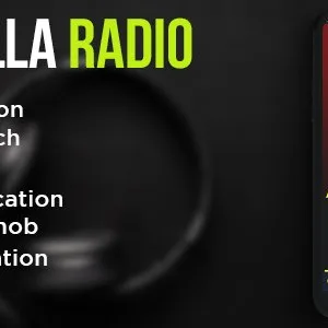 Radiolla S - live radio, news, push, search track, chat, php backend (android)