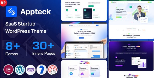 Appteck - SaaS Startup WordPress