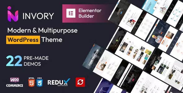 Invory - Services Elementor WordPress Theme