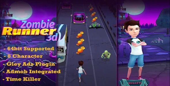 Zombie Runner 3d - Complete Unity Template