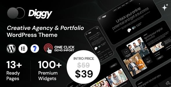 Diggy - Creative Agency WordPress Theme