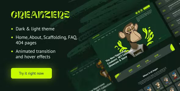 Creakzers - NFT Project Marketing Website
