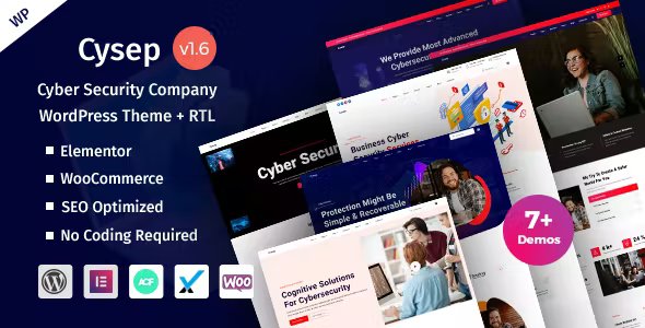 Cysep - Cyber & Online Security Solutions WordPress Theme