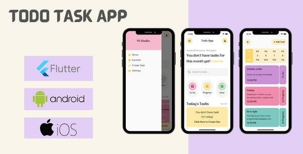 Flutter Todo Task App | SQLite with GetX | Android & iOS