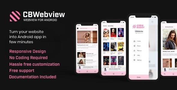 CBWebview Android - Universal Webview App to convert any Website to App