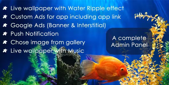 Live Wallpaper - Ripple & water drop efffect