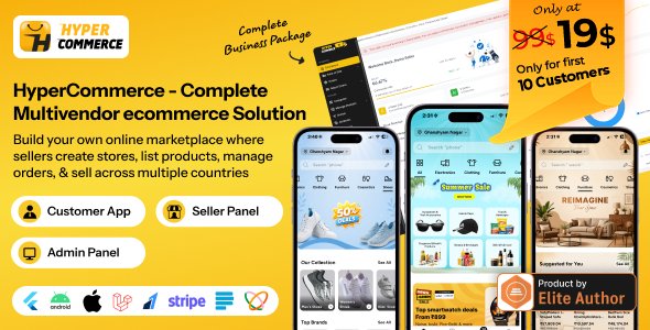HyperCommerce - Multivendor eCommerce Marketplace - Flutter Apps & Laravel Admin Panel