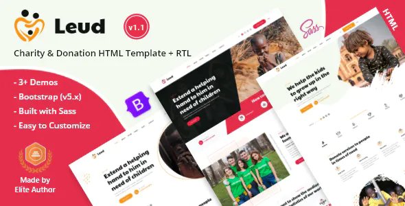 Leud - Charity & Donation HTML Template