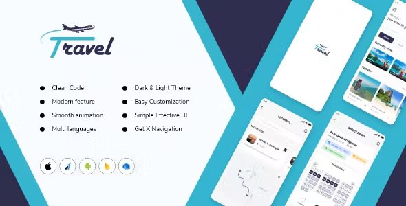 Flutter app ui -Travel-booking app, Book your trip, Explore your ride, Search , Filter or etc