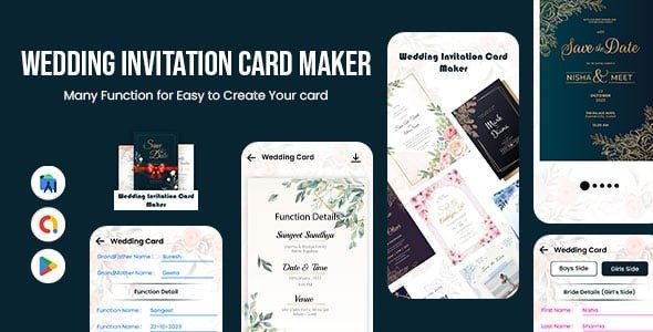 Wedding Invitation Card Maker - Shaadi Card Maker - Card Creator - Invite - Shaadi - Engagement