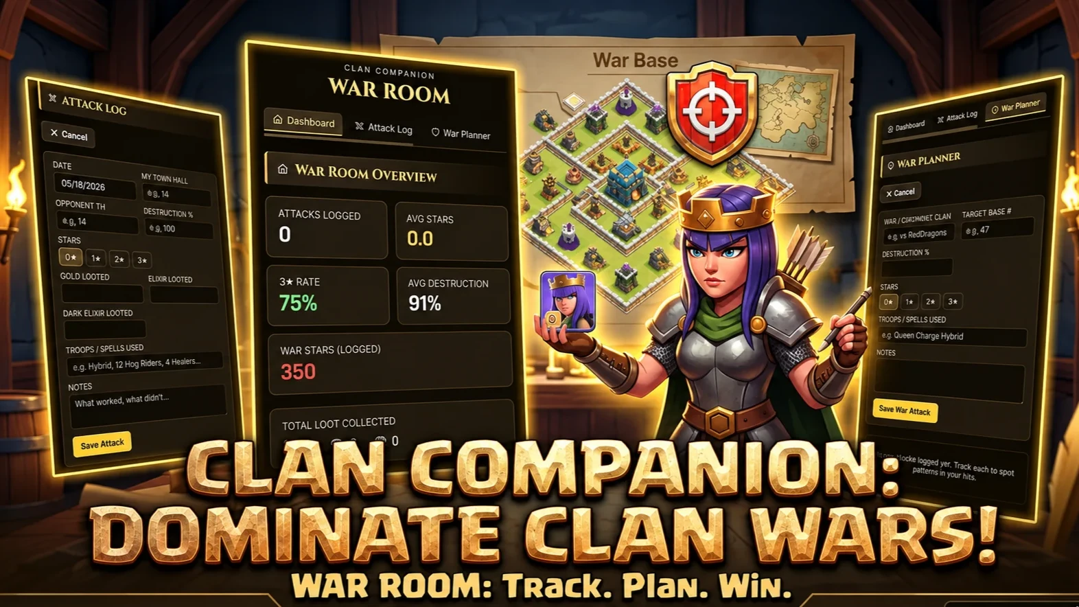 Clan Companion: Ultimate CoC War Room & Attack Log